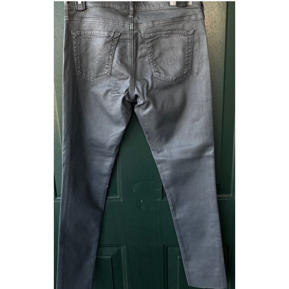 NWOT AG Farrah Skinny Jeans 27 Made in USA Gunmetal Coated Denim $225 MSRP - Picture 5 of 9